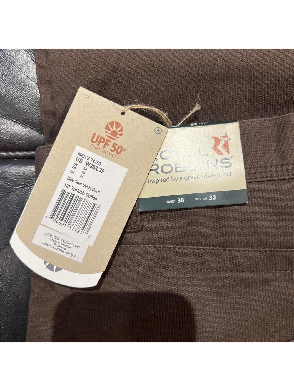 Royal Robbins Pants Mens 38x32 Billy Goat Utility Cord New